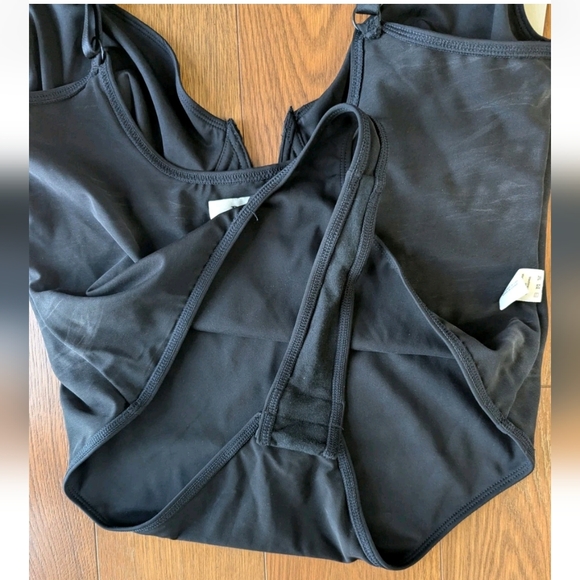 Popilush Deep V Neck Thong Shapewear Bodysuit Black XL NWT - Picture 7 of 13